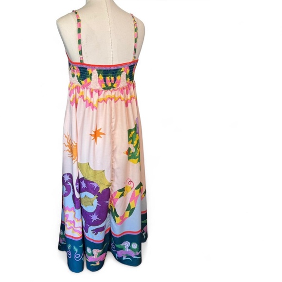 Colorful Maxi Dress with Abstract Print - Picture 5 of 9